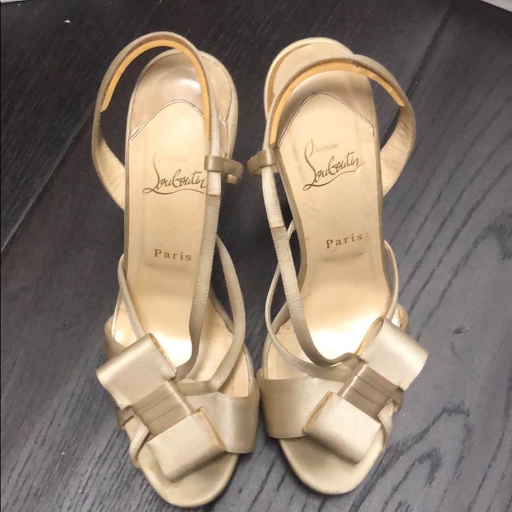 Christian Louboutin Strappy Heels Disco Noeud